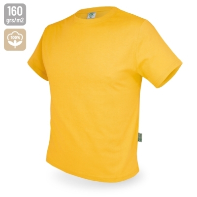 Camiseta de Algodón en Color Amarillo